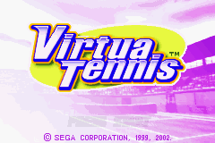 Virtua Tennis Title Screen